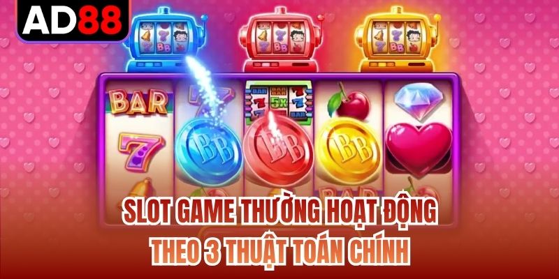 Slot game thường hoạt động theo 3 thuật toán chính