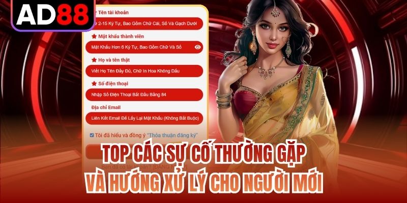 Top các sự cố thường gặp và hướng xử lý cho người mới